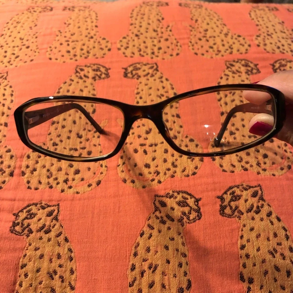 Prada Black Rectangular Optical Glasses